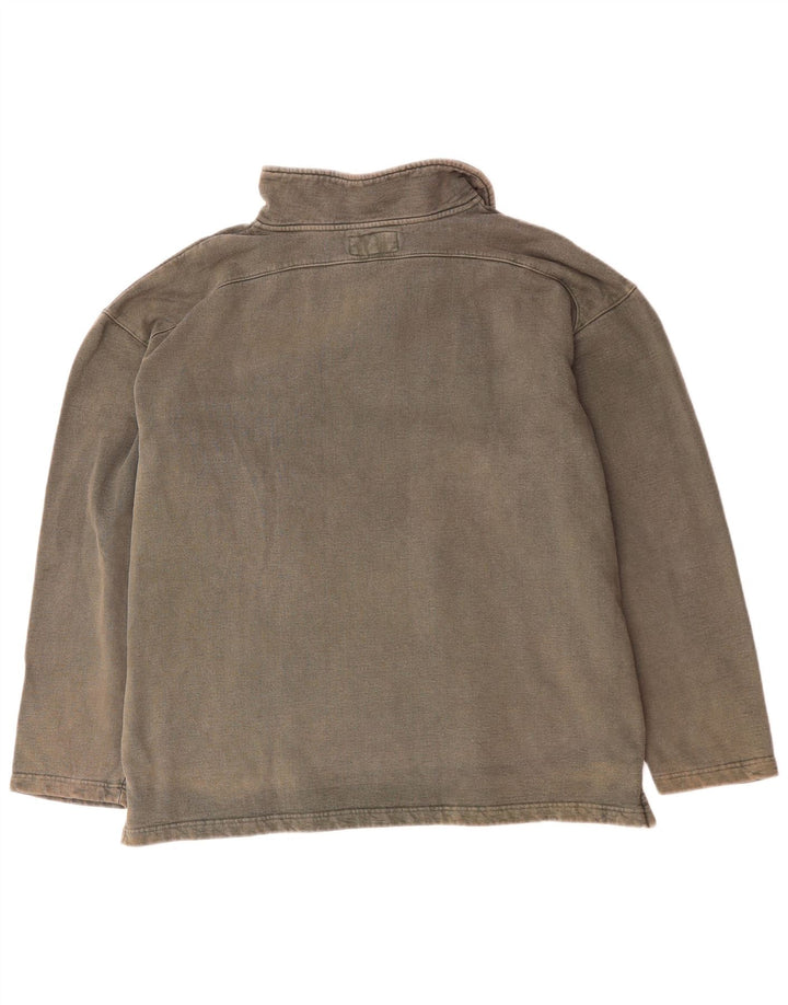 WEIRD FISH Herren-Sweatshirt mit Reißverschluss, XL, graue Baumwolle