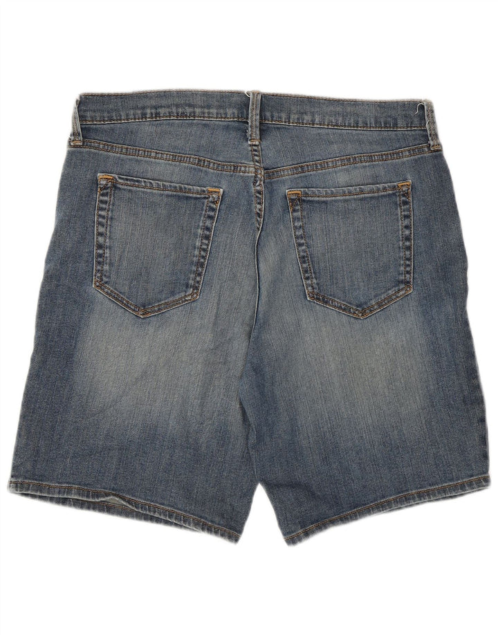 Eddie Bauer Damen Boyfriend-Jeansshorts US 8 Medium W32 Blaue Baumwolle