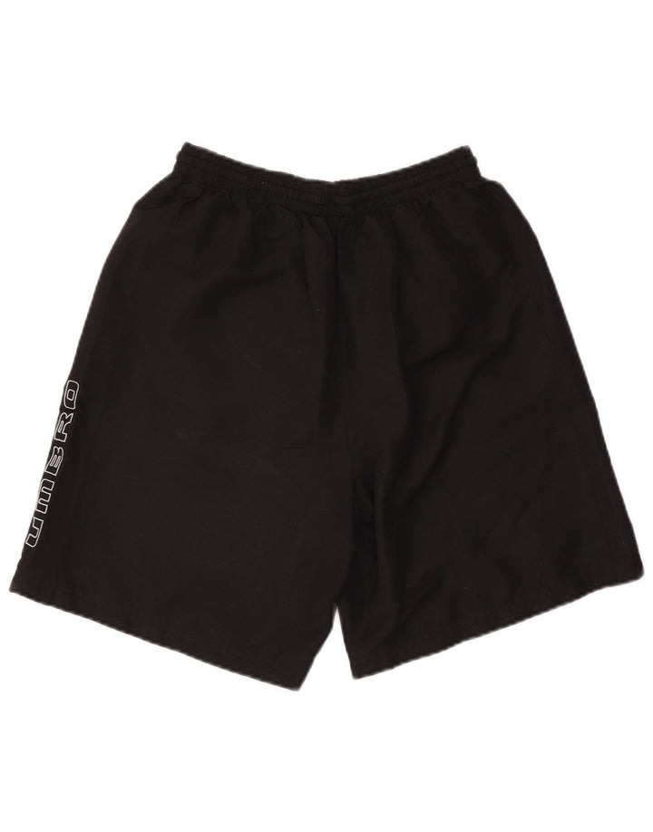 Umbro Herren Graphic Sport Shorts Large Schwarz Polyester