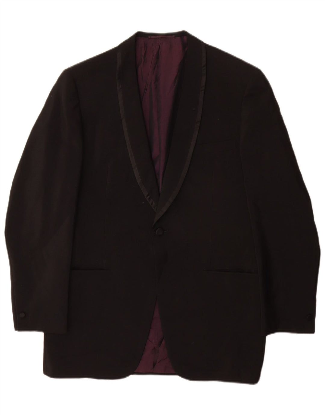San Babila Herren Milano 1 Knopf Blazer Jacke UK 40 Large Schwarz