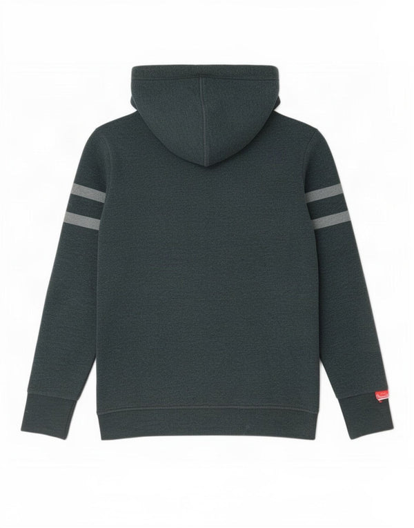 Superdry Graphic Hoodie-Pullover für Damen, UK 12, mittelgraue Baumwolle