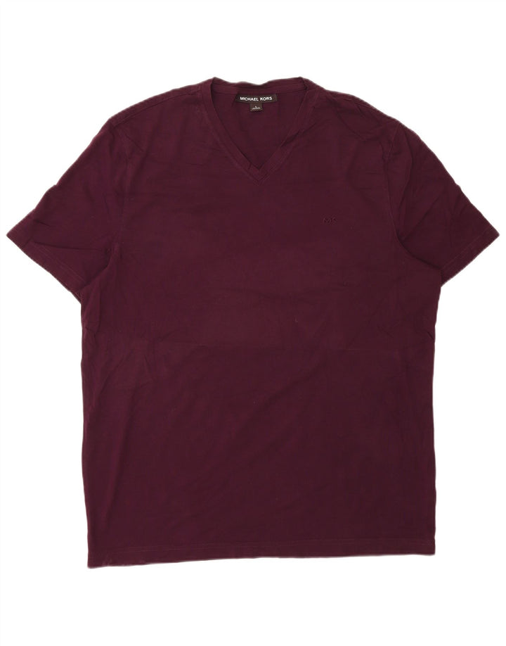 MICHAEL KORS Herren T-Shirt Top Large Burgund