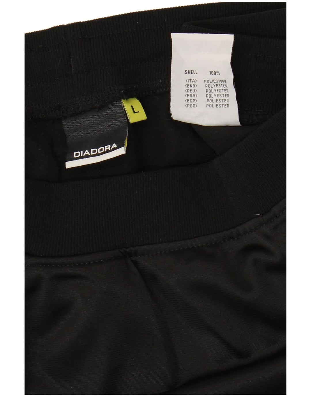 Diadora Damen-Trainingshose, UK-Größe 46, Größe L, Schwarz, Polyester