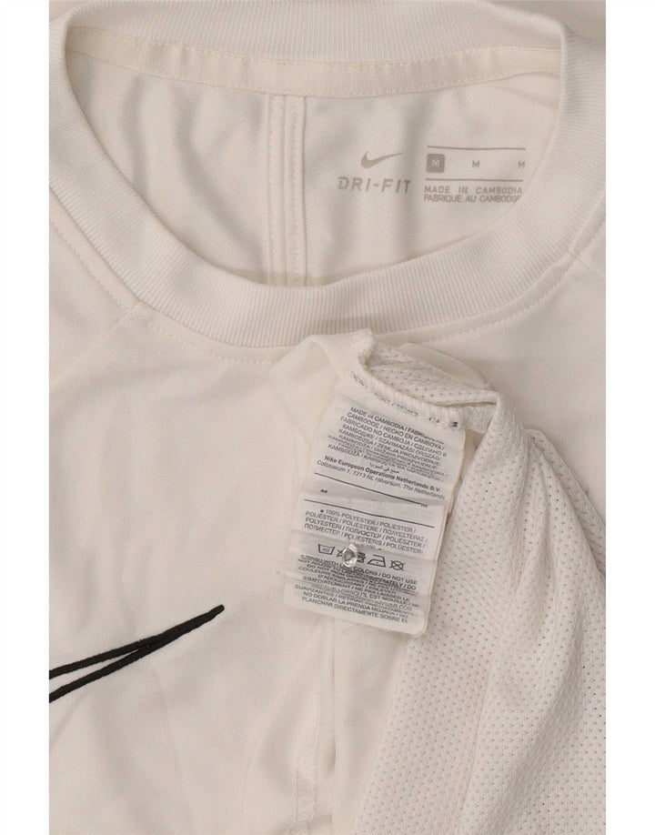 Nike Herren T-Shirt Top Medium Weiß Polyester Sport