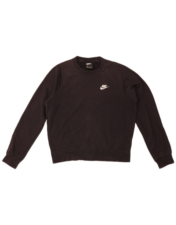 Nike Damen-Sweatshirt in Übergröße, Größe S, Schwarz, Baumwolle, UK 10