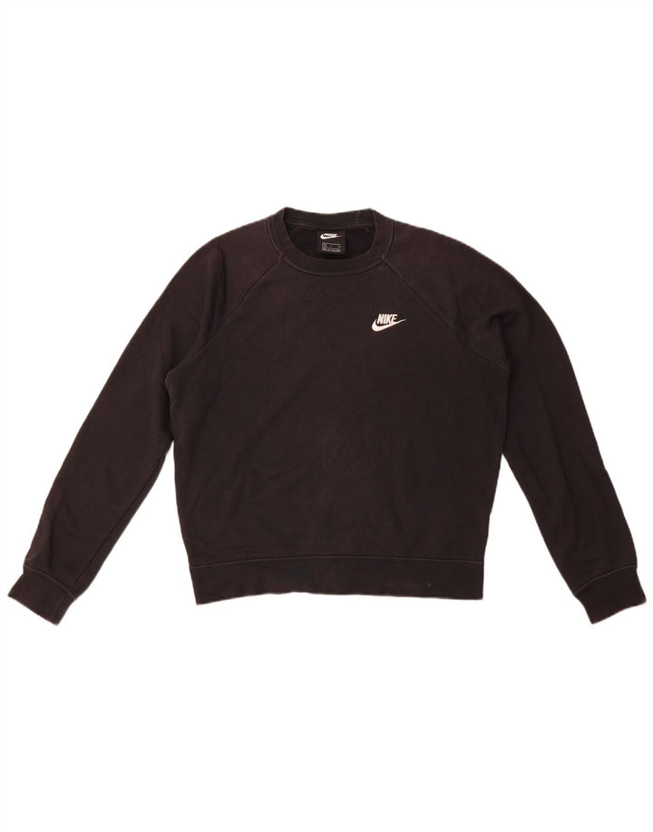 Nike Damen-Sweatshirt in Übergröße, Größe S, Schwarz, Baumwolle, UK 10