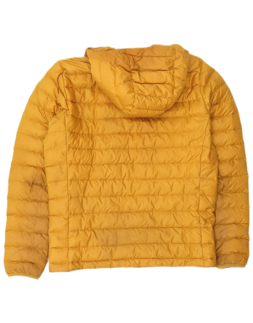 Patagonia Wattierte Herrenjacke mit Kapuze, UK 38, Mittelgelb, Polyester