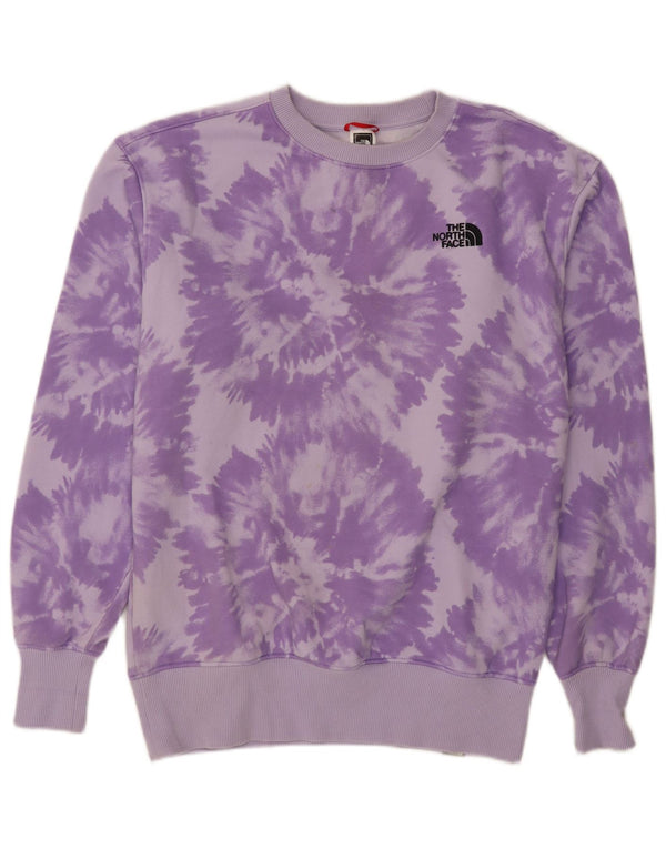 The North Face Damen-Sweatshirt mit lockerer Passform, UK 18, XL, Lila, Batikfärbung