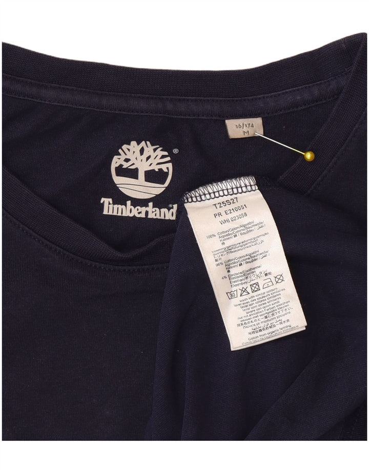 Timberland T-Shirt-Oberteil für Jungen, 15–16 Jahre, mittelgroß, marineblau, Baumwolle