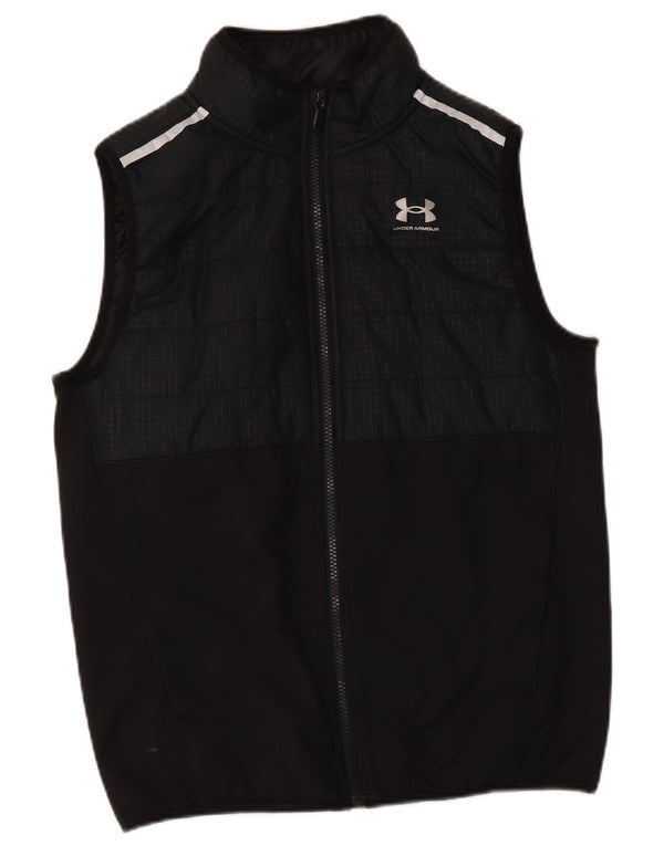 Under Armour Jungen ärmellose Trainingsjacke, 12–13 Jahre, Schwarz