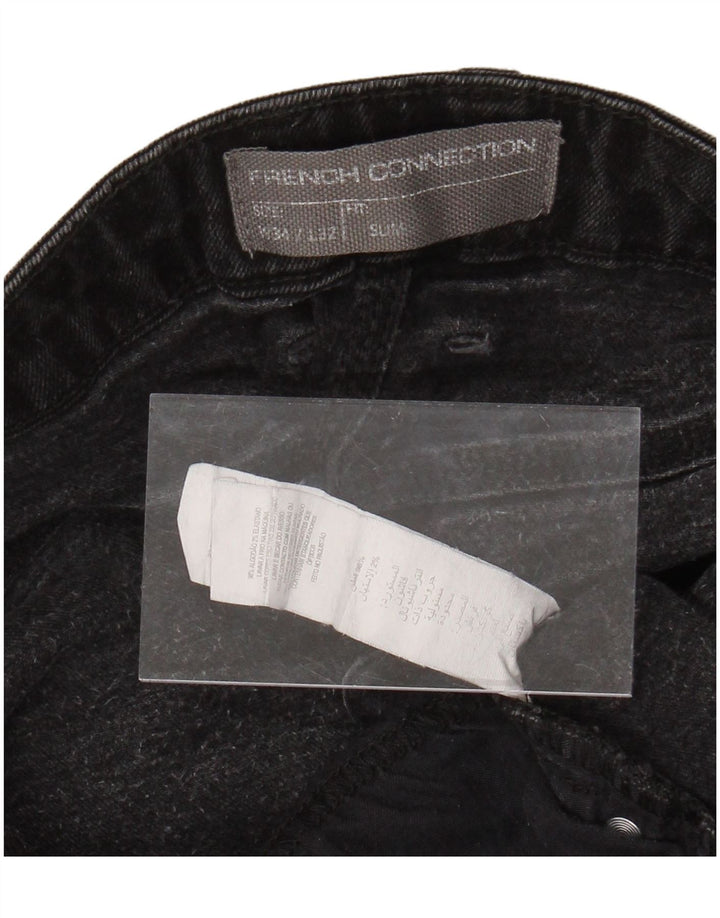 FRENCH CONNECTION Slim-Jeans für Herren, W34, L29, schwarze Baumwolle