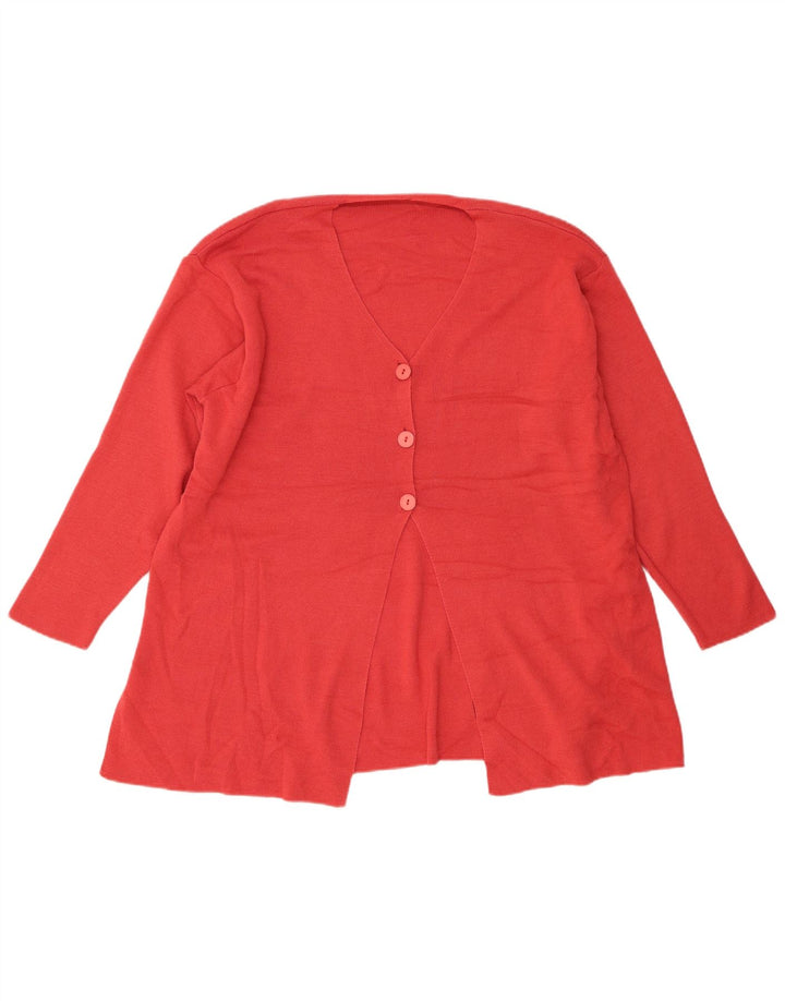 Marks & Spencer Damen St. Michael Cardigan Pullover UK 14 Large Red