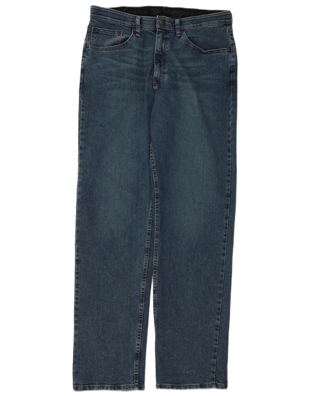 Wrangler Herren Straight Jeans W32 L34 Blaue Baumwolle