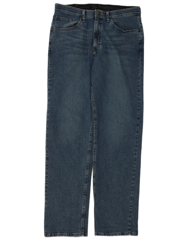 Wrangler Herren Straight Jeans W32 L34 Blaue Baumwolle