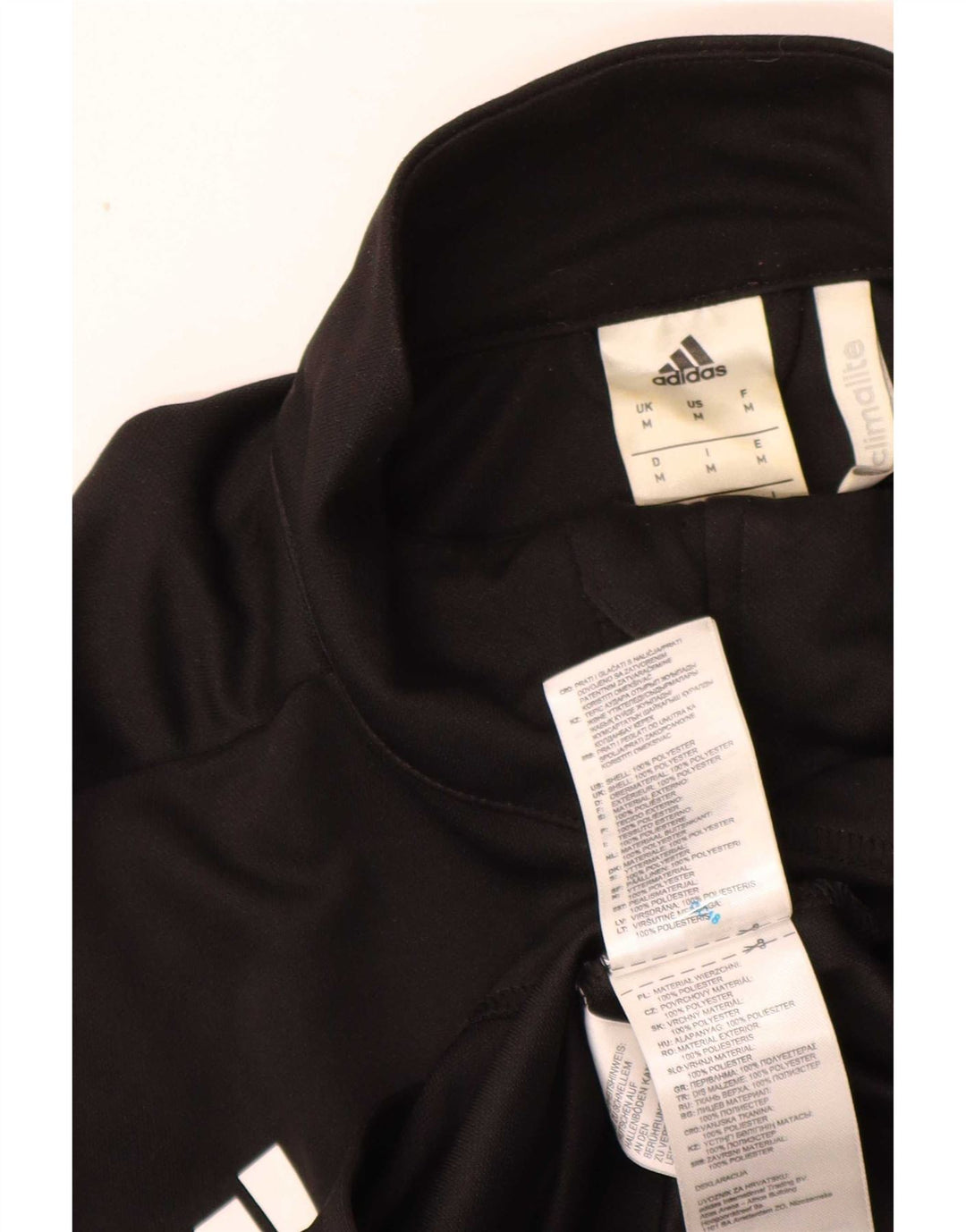 Adidas Herren Climalite Trainingsanzug Top Jacke Medium Schwarz Polyester