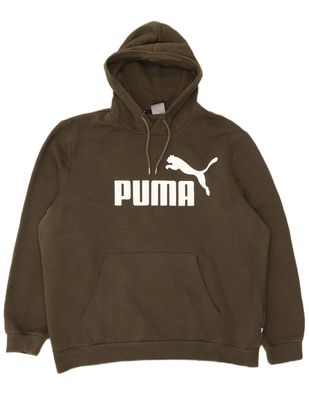 Puma Herren Graphic Hoodie Pullover XL Khaki Baumwolle