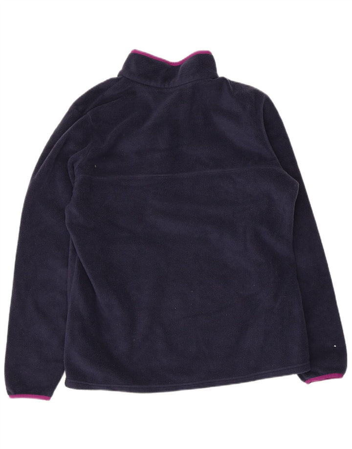 Columbia Damen-Fleecepullover mit Knopfkragen, UK 16, Größe L, Marineblau, Polyester
