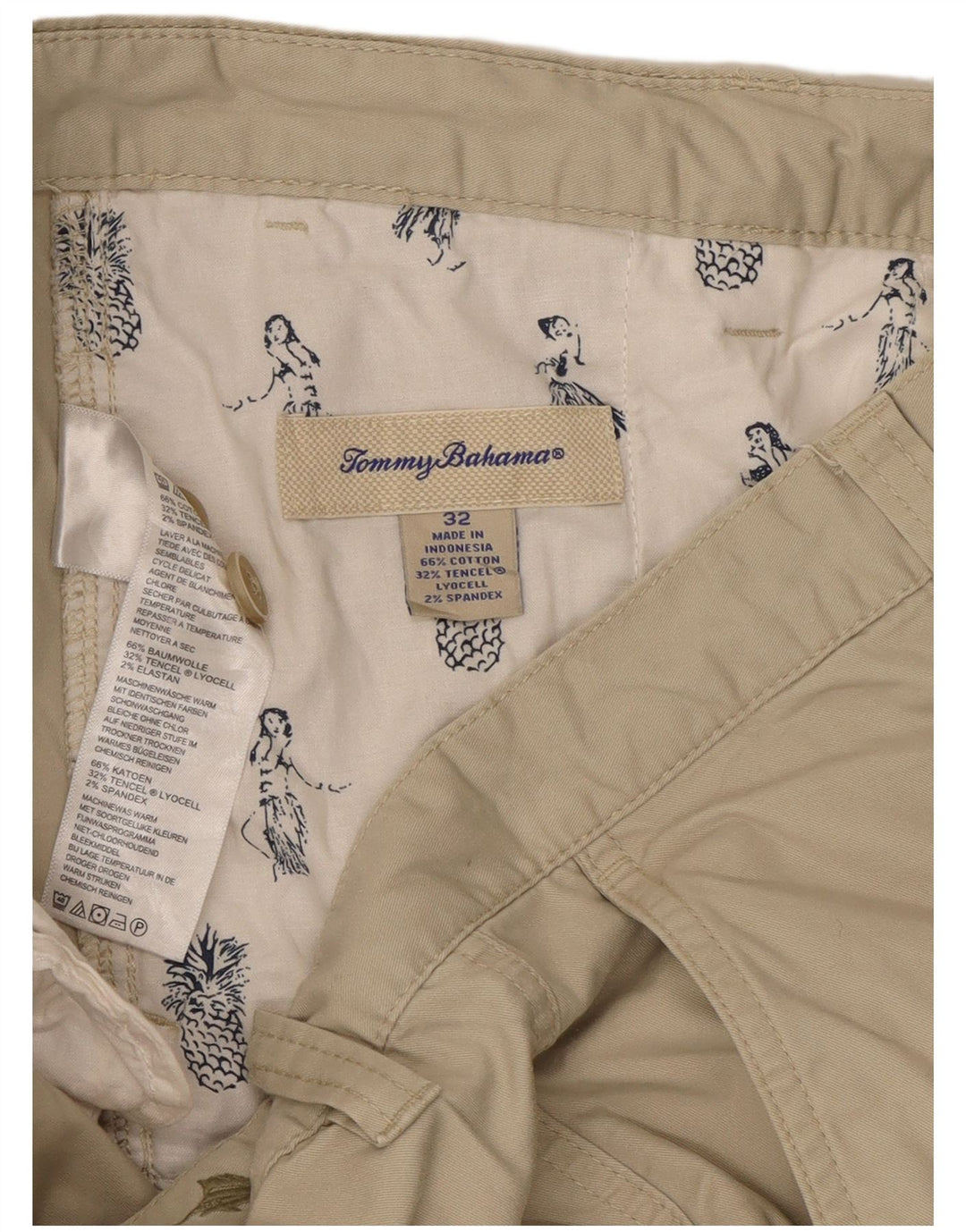 Tommy Bahama Herren Chinoshorts W32 Mittelbeige Baumwolle