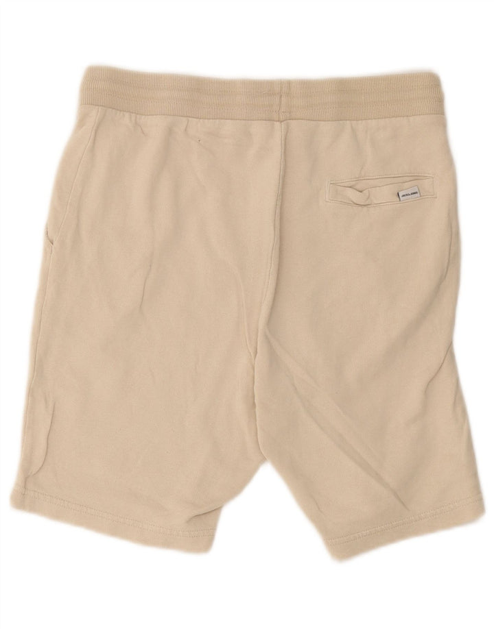 Jack & Jones Herren-Sportshorts, Größe S, Beige, Baumwolle