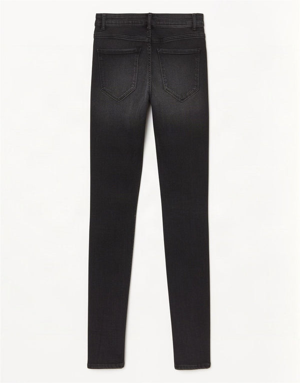 Zara Damen Skinny Jeans EU 38 Small W28 L27 Schwarze Baumwolle