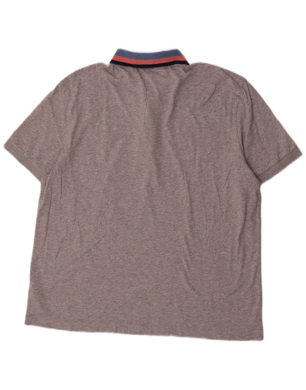 Lacoste Mens Regular Fit Polo Shirt Size 7 2XL Grey Flecked Cotton