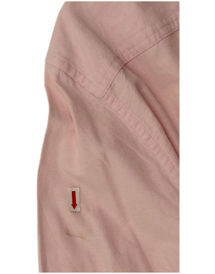 Jack Wills Slim-Fit-Hemd für Herren, groß, aus rosafarbener Baumwolle