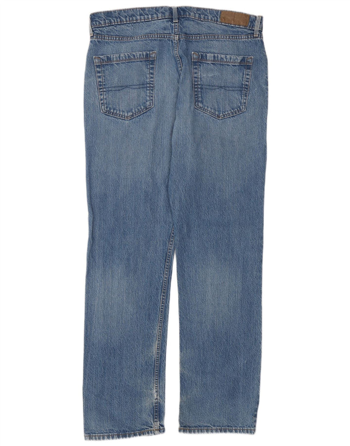 Marks & Spencer Herren Regular Straight Jeans W34 L31 Blaue Baumwolle