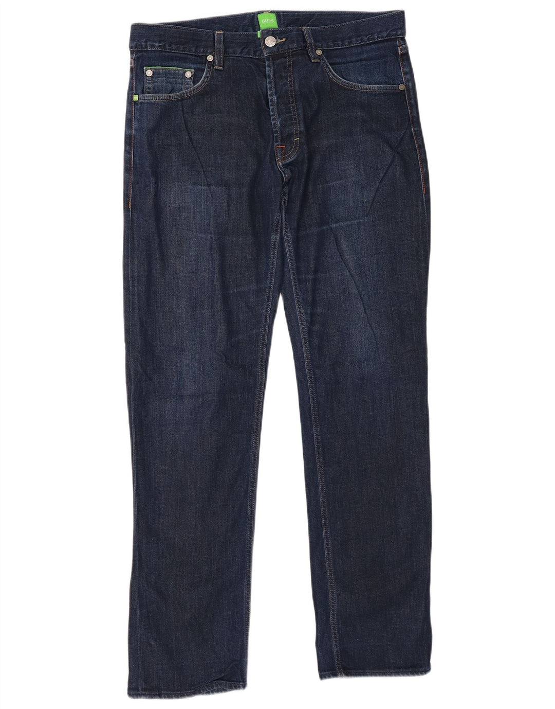 Hugo Boss Herren Straight Jeans W34 L32 Marineblau
