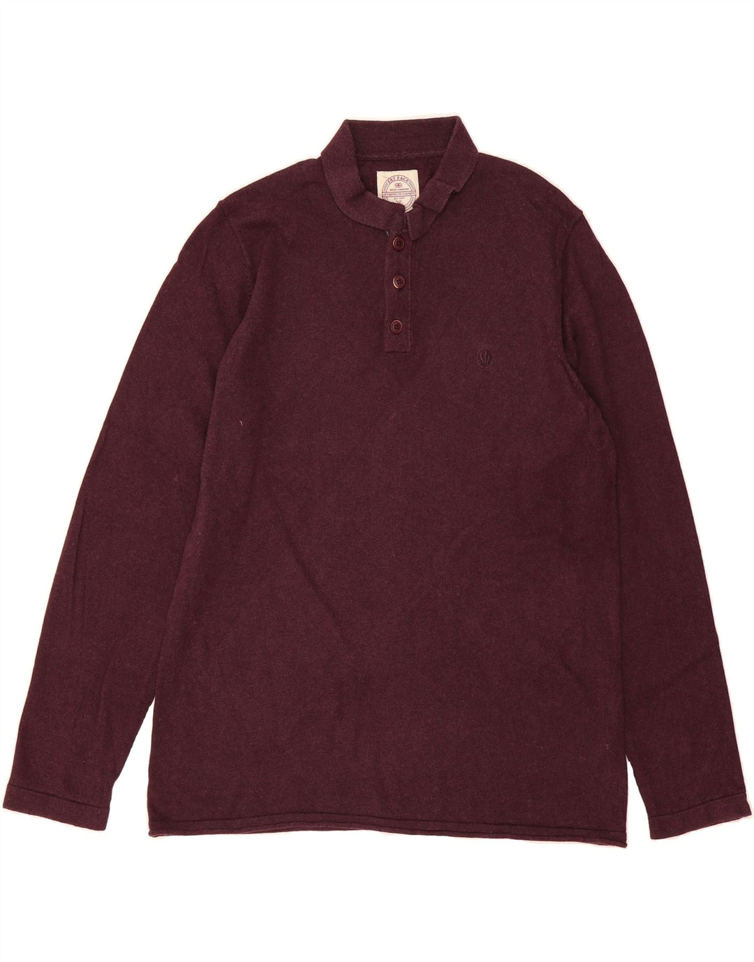 FAT FACE Mens Long Sleeve Polo Shirt Medium Purple Cotton Vintage Fat Face and Second-Hand Fat Face from Messina Hembry 