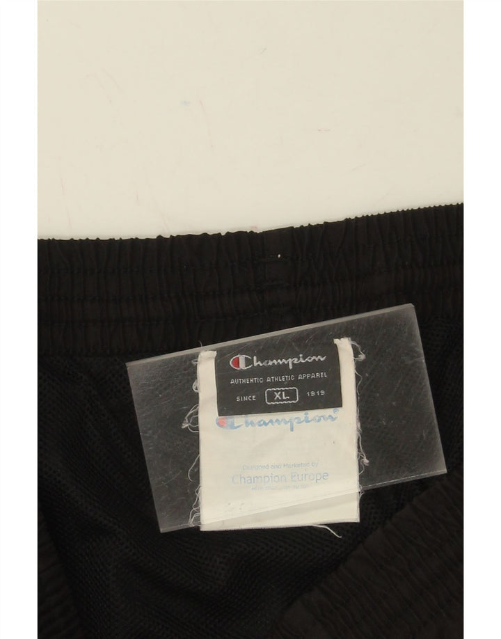 CHAMPION Mens Tracksuit Trousers XL  Black Polyester Vintage Champion and Second-Hand Champion from Messina Hembry 