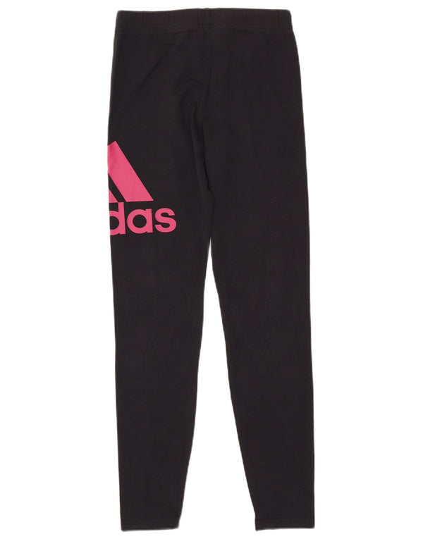 Adidas Mädchen-Grafik-Leggings, 14–15 Jahre, marineblaue Baumwolle