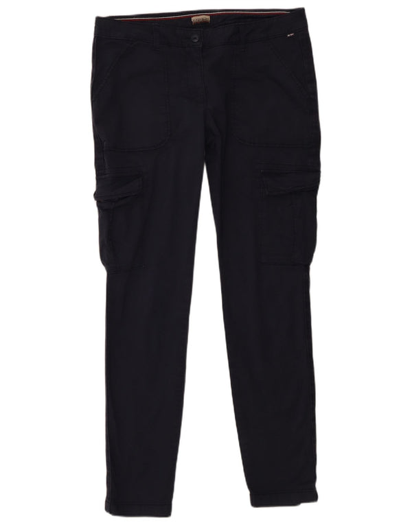 Napapijri Slim Cargo-Hose für Damen, UK 14, Größe L, W32, L29, Marineblau, Baumwolle