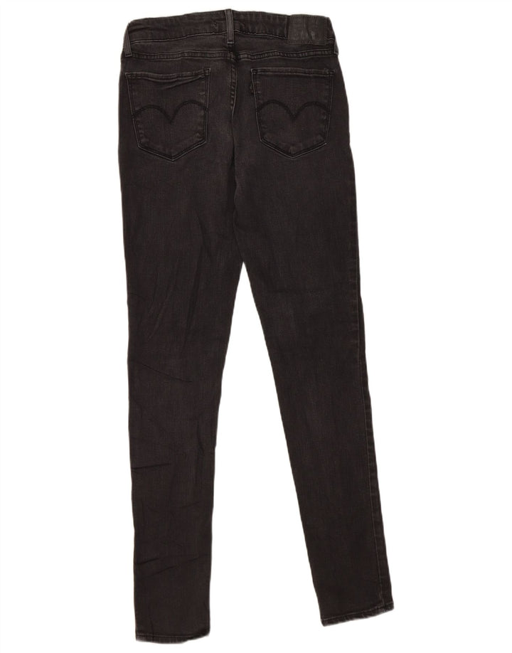 Levi's Damen 711 Skinny Jeans W27 L30 Graue Baumwolle