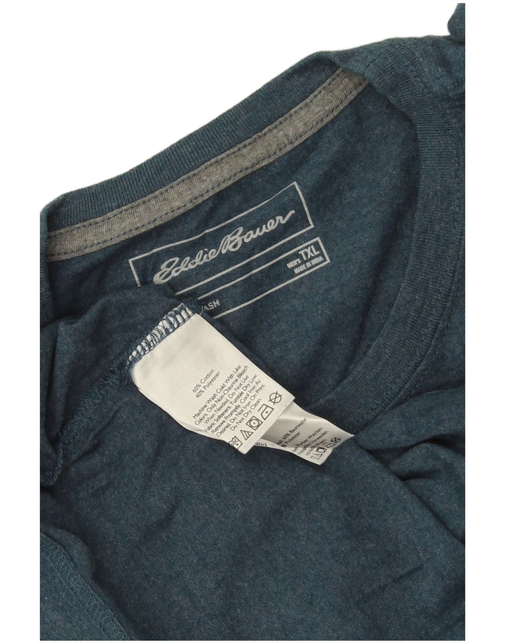 EDDIE BAUER Herren T-Shirt Top XL Blau Baumwolle
