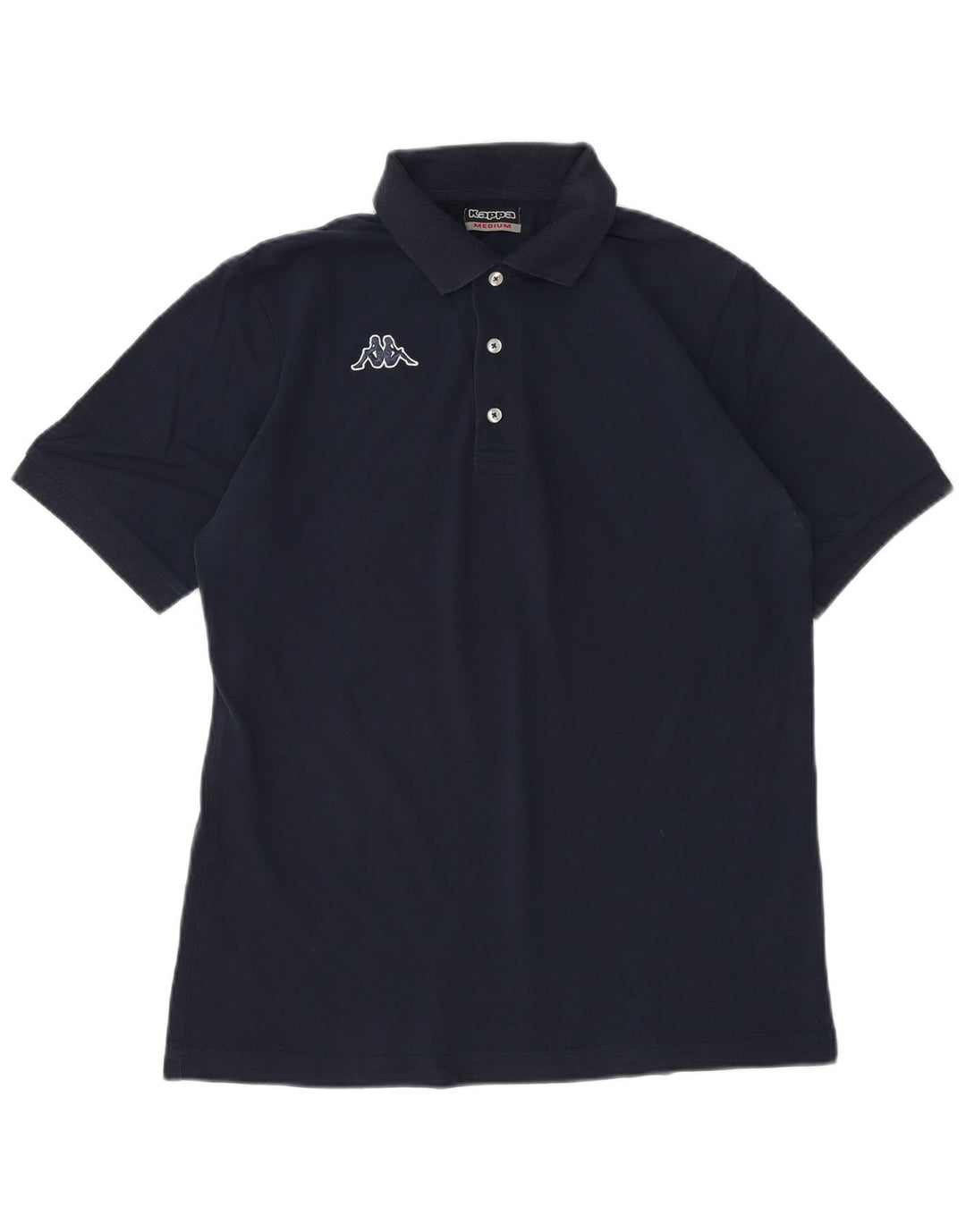 Kappa Herren-Poloshirt, mittelmarineblaue Baumwolle