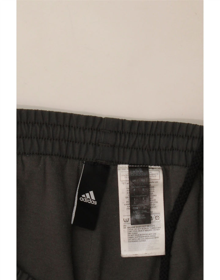 ADIDAS Mens Tracksuit Trousers Large  Grey Polyester