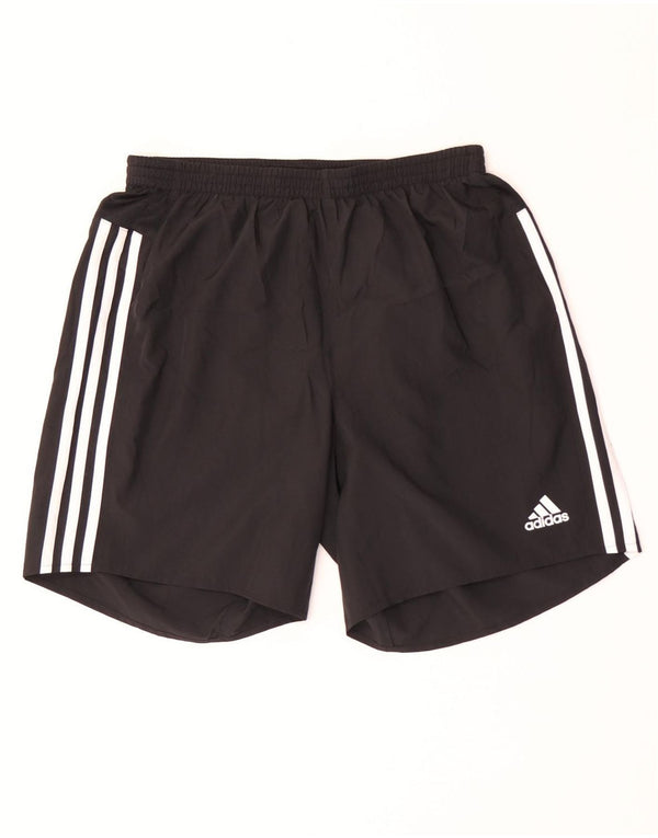 Adidas Damen Climalite Sport Shorts UK 12 Medium Schwarz Polyester