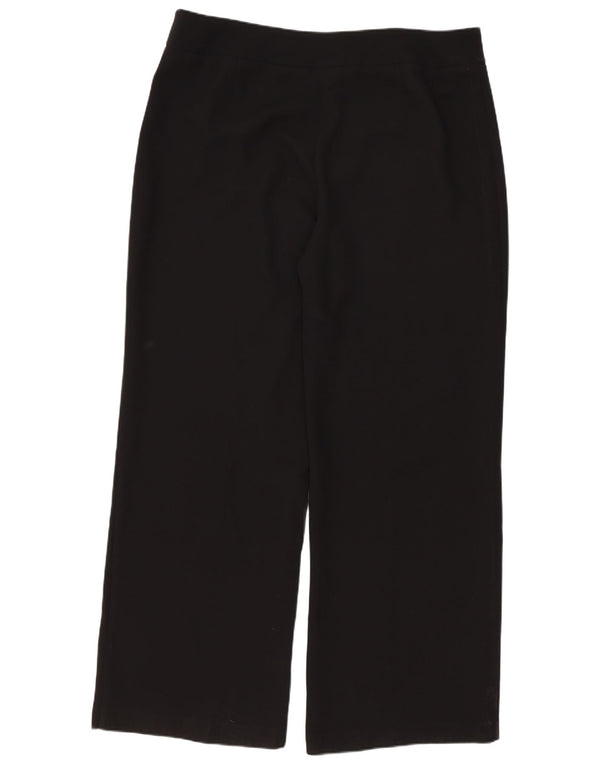 Marks & Spencer Damen Gerade Freizeithose UK 16 Large W36 L31 Schwarz