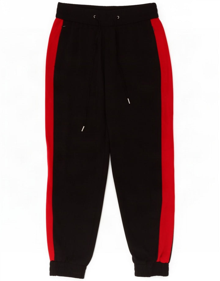 Zara Damen-Trainingshose, Jogginghose, Mittelschwarz, Farbblock