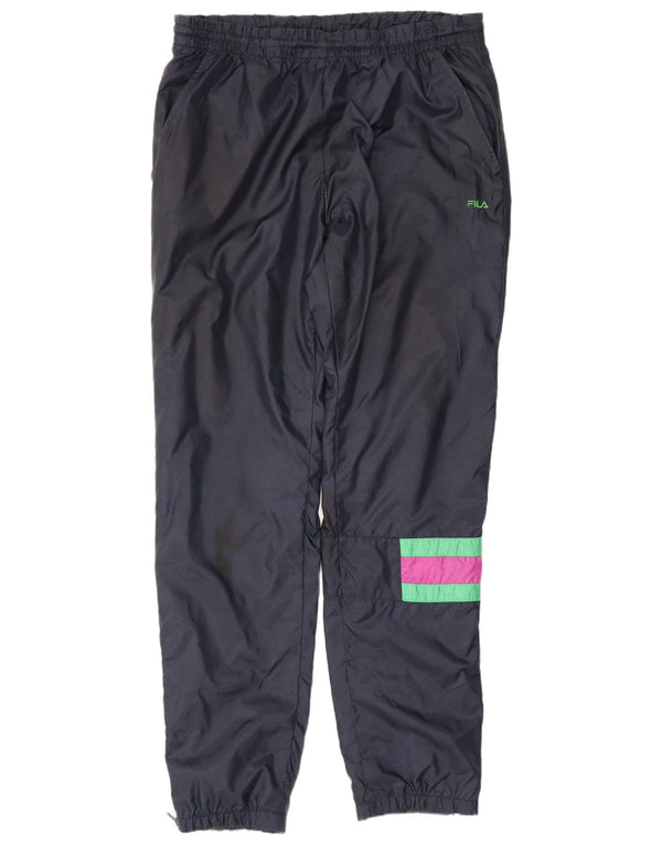 Fila Herren-Trainingshose, Jogginghose, Größe 48, Mittel, Marineblau, Farbblock