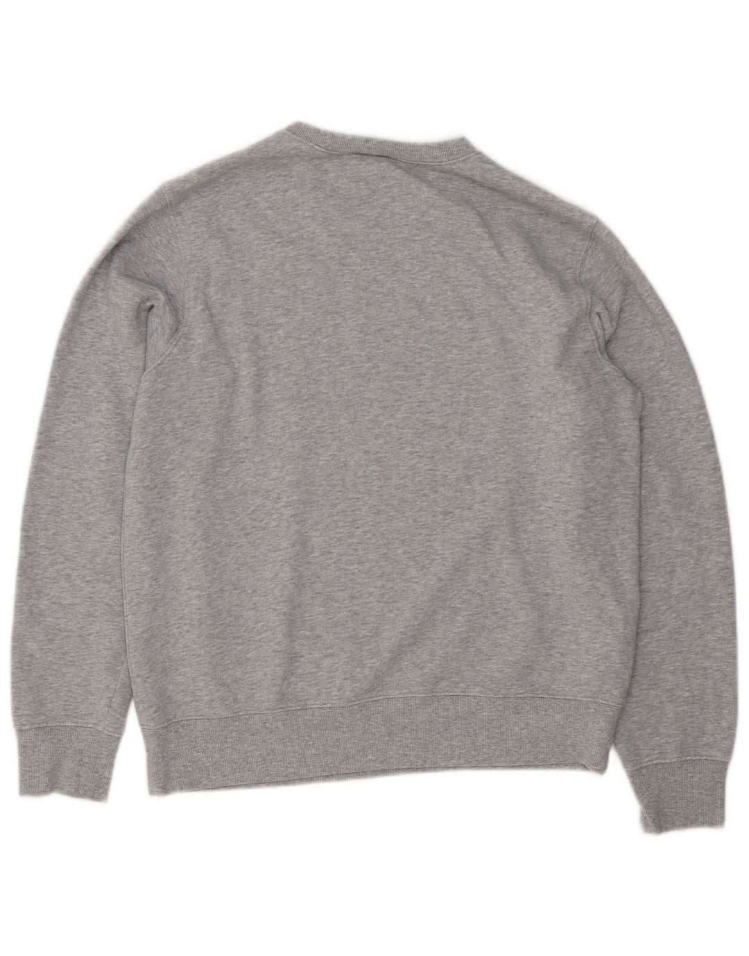 New Balance Herren-Sweatshirt-Pullover aus mittelgrau gefleckter Baumwolle