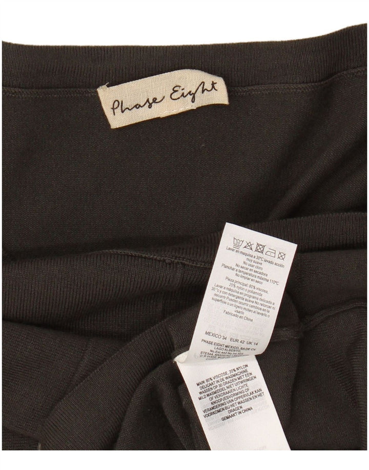 PHASE EIGHT Damen-Pullover, übergroß, U-Boot-Ausschnitt, Gr. 40, Gr. Grün