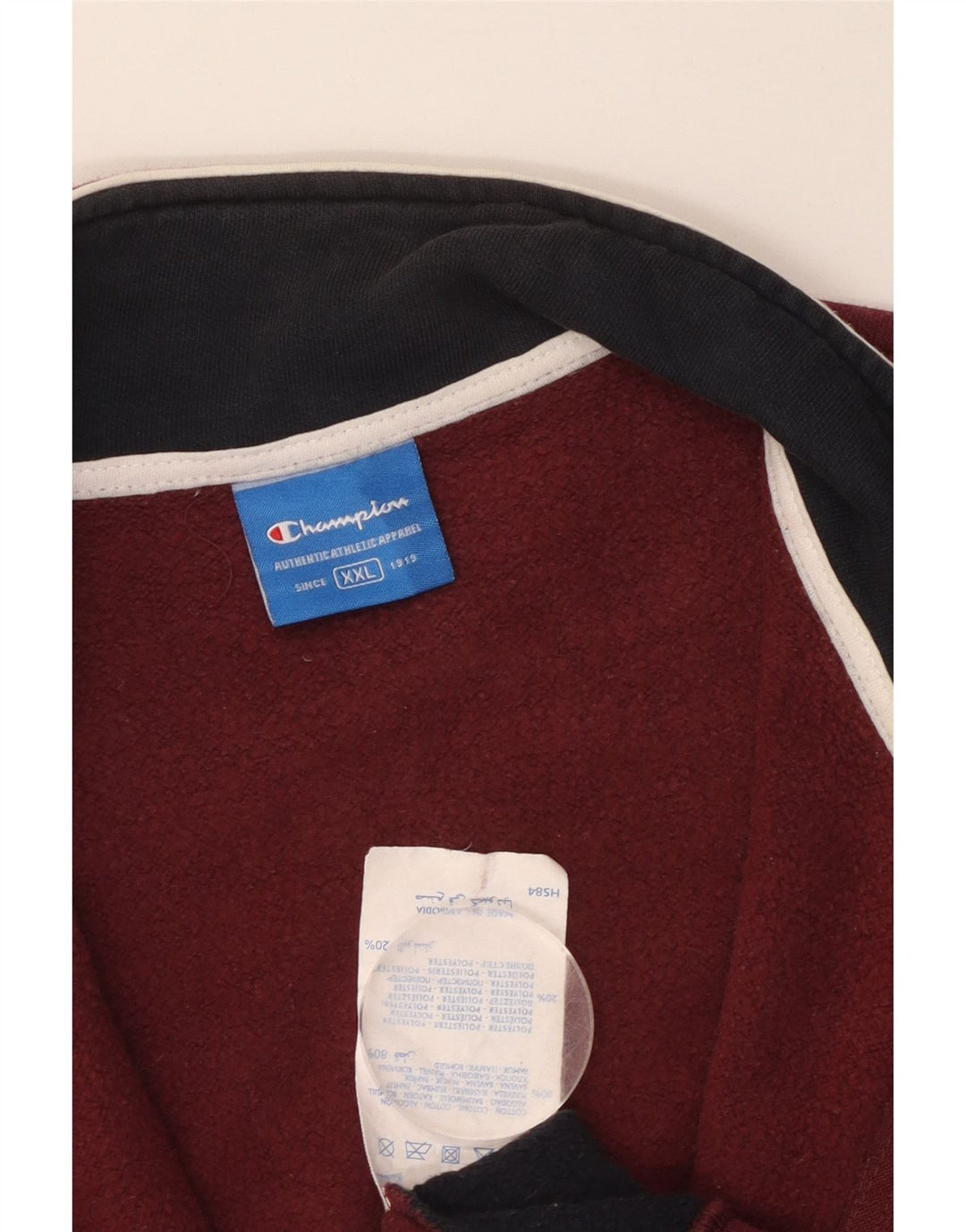 CHAMPION Herren-Trainingsanzug-Oberteil, Jacke, 2XL, Kastanienbraun, Colourblock-Baumwolle