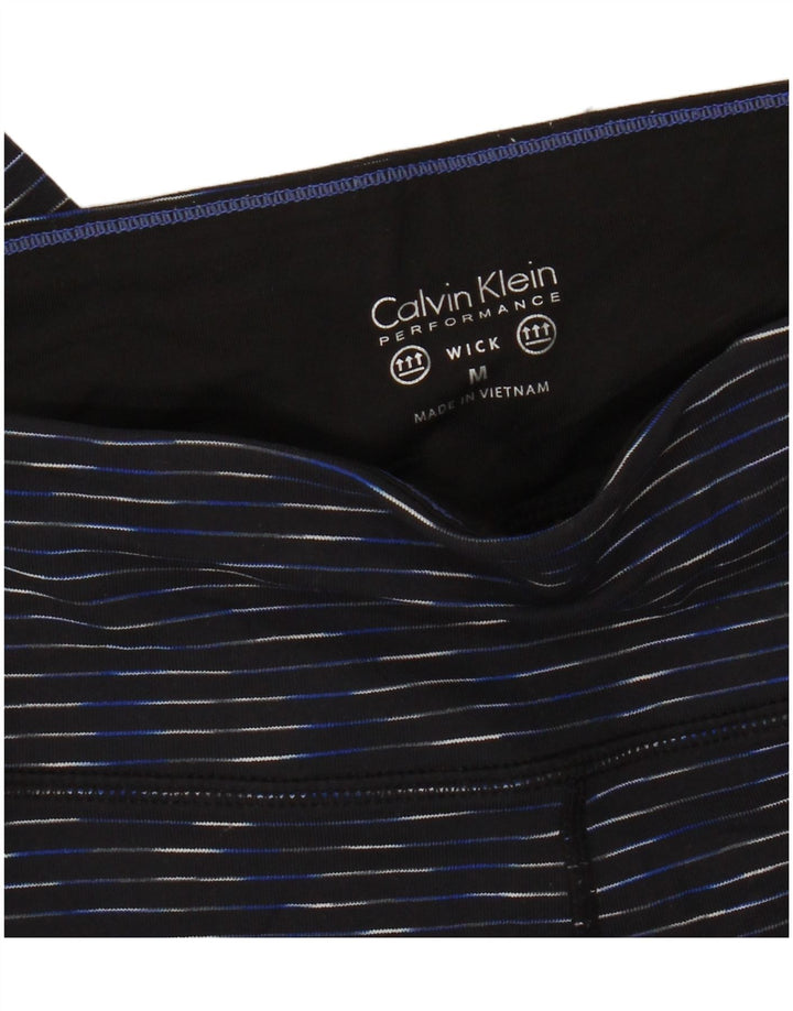 Calvin Klein Damen Leggings UK 14 Medium Marineblau meliert