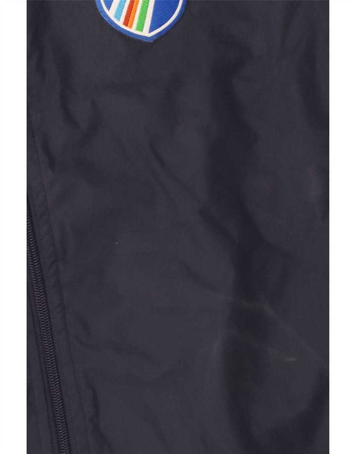 Kappa Herren-Windbreaker-Jacke mit Grafik, UK 38, mittleres Marineblau, Farbblock