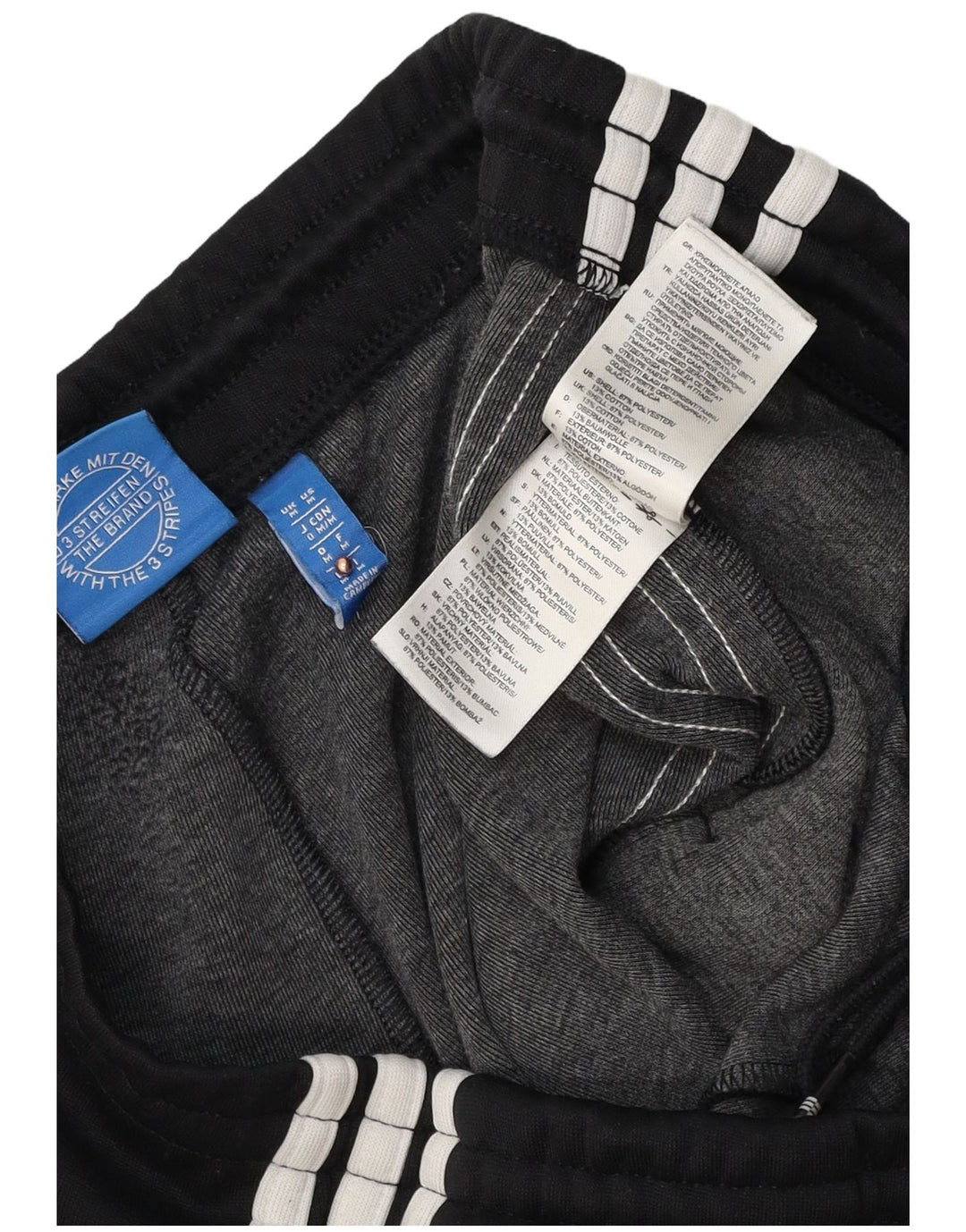 ADIDAS Damen Trainingshose Jogger UK 12 Medium Schwarz Polyester