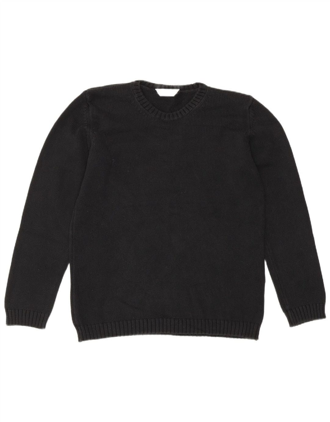 Marks & Spencer Damen-Pullover, übergroß, Rundhalsausschnitt, Gr. 10, Größe S, Schwarz