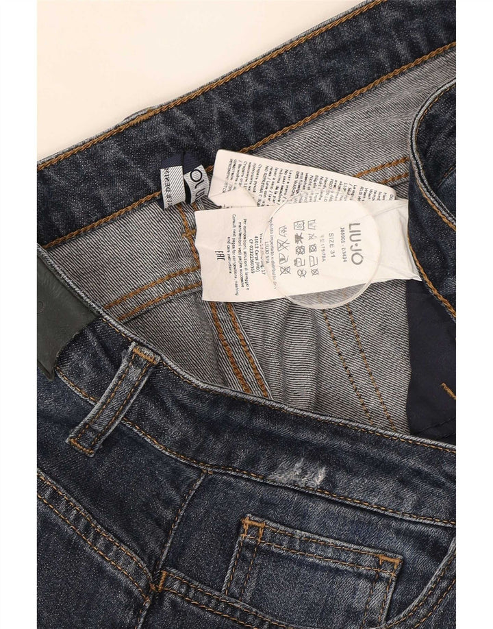 Liu Jo Damen Distressed Slim Jeans W31 L28 Blaue Baumwolle