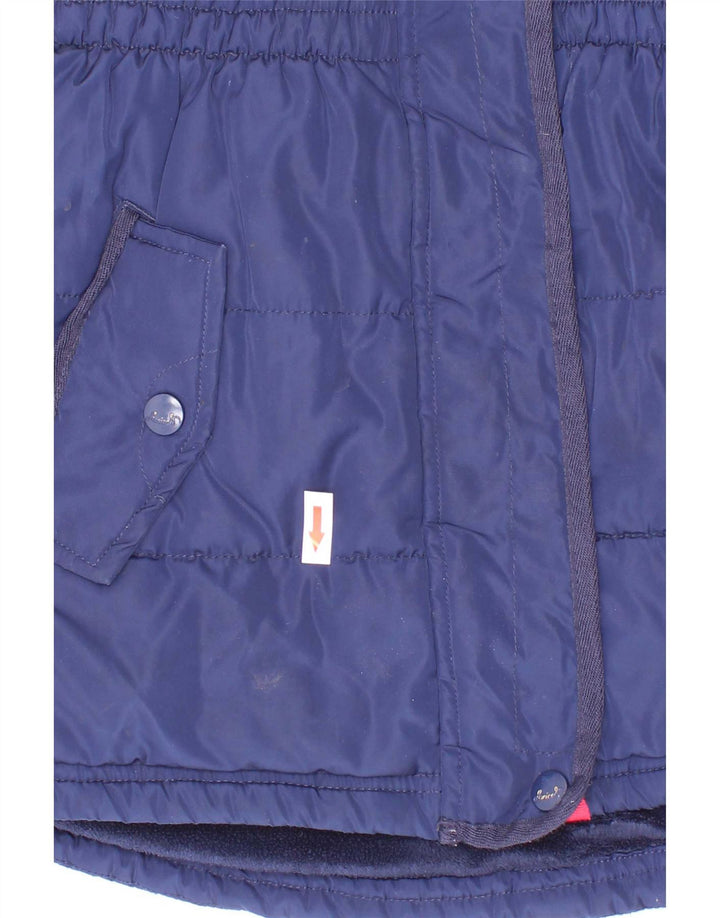 Jasper Conran Mädchen-Parka mit Kapuze, 5–6 Jahre, marineblaues Polyester
