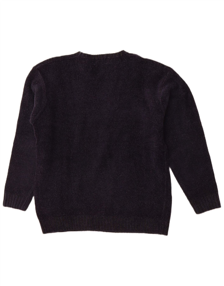 KAPPA Herren-Pullover mit Rundhalsausschnitt, groß, Marineblau, Acryl